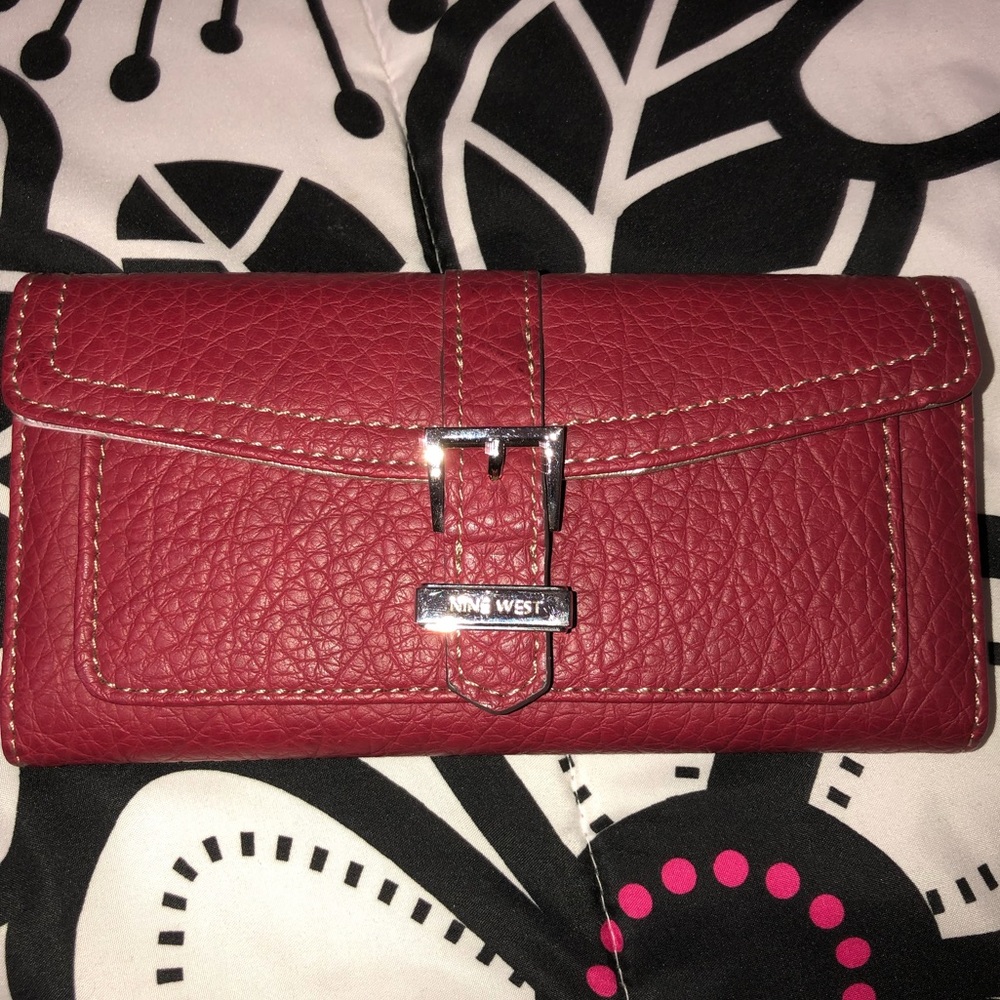 Maroon Nine West Wallet